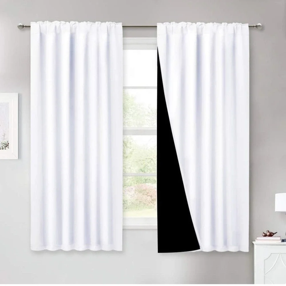 NICETOWN 100%‎ Blackout Window Curtain Panels, Cold and Full Light Blocking...